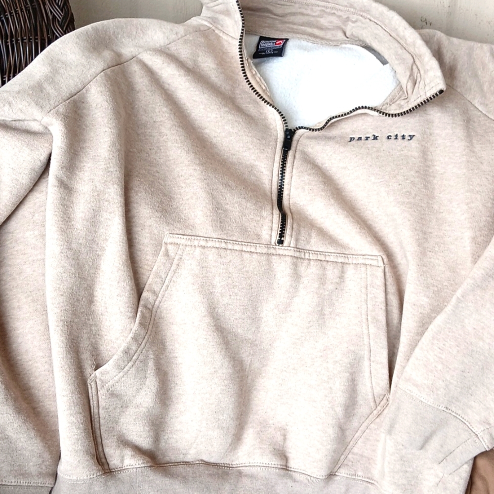 Outfitter trading co jacket size large beige